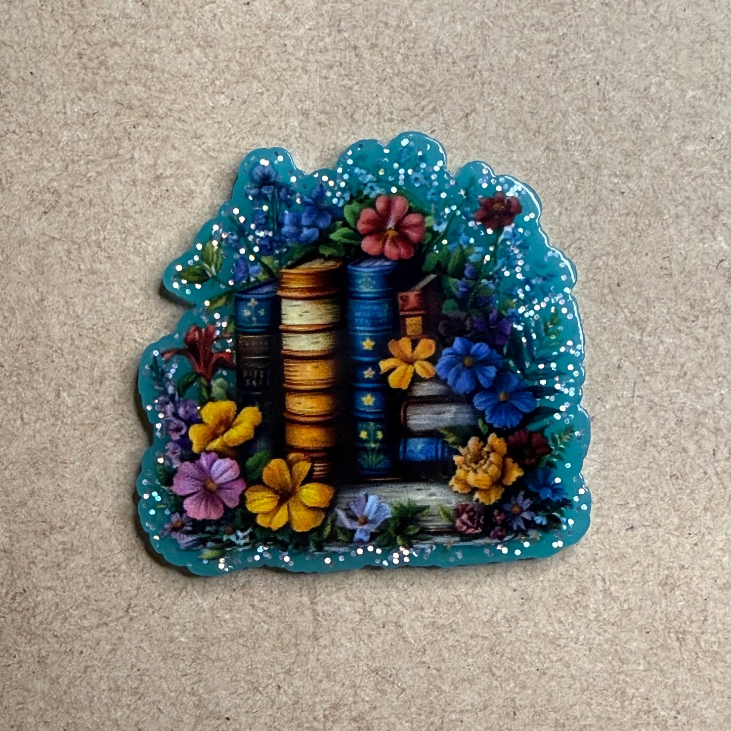 Blue Flowers & Books