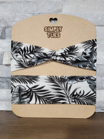 Black and White Palm Leaves
